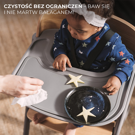 Kinderkraft Livy krzesełko do karmienia z bujeczkiem Calmee