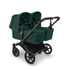 Bugaboo Donkey6 Twin Black/Fern Green wózek 2w1 dla bliźniąt
