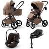 Future Calvio Essential Mokka wózek 4w1 z Cybex Cloud G3 i Base G3