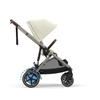 Cybex e-Gazelle S Seashell Beige zestaw spacerowy z dodatkowym siedziskiem