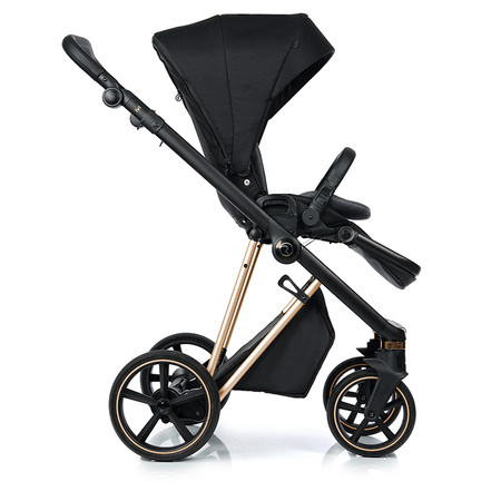 Roan IVI 2.0 Raven zestaw 4 w 1 z fotelikiem Maxi Cosi Cabriofix i bazą isofix