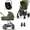 Cybex Balios S Lux 2.0 Moss Green zestaw 3w1 z fotelikiem Cloud G Plus