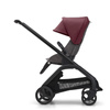 Bugaboo Dragonfly wózek spacerowy rama Black/Grey Melange-Dark Cherry