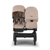 Bugaboo Donkey 6 Duo Black/Desert Taupe wózek 2w1 dla dwójki dzieci w różnym wieku