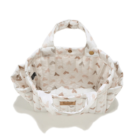 La Millou Organizer Ortalionowy do wózka Heartbeat Beige