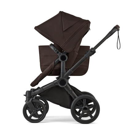 Bugaboo Donkey6 Komplet Mono Black/Cocoa Brown wózek 2w1 głęboko-spacerowy