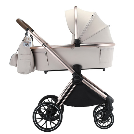 Adamex Spark Champagne Beige wózek 2w1 głęboko-spacerowy