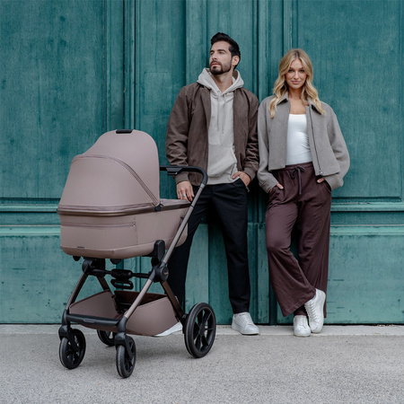 Espiro Clodi Fashionable Brown wózek głęboko-spacerowy 2w1