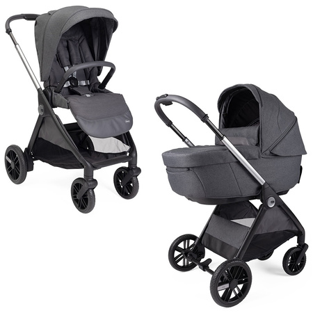 Chicco Bellagio Black Satin wózek 2w1 głęboko-spacerowy