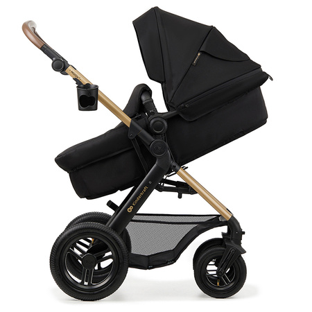 Kinderkraft Moov 2 Air Pure Black wózek 3w1 głęboko-spacerowy z fotelikiem Mink