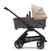 Bugaboo Dragonfly wózek 2w1 głęboko-spacerowy rama Black/Grey Melange-Desert Taupe