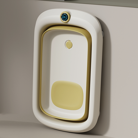 Ines&John zestaw składana wanienka kąpielowa z termometrem magnetycznym i stojakiem