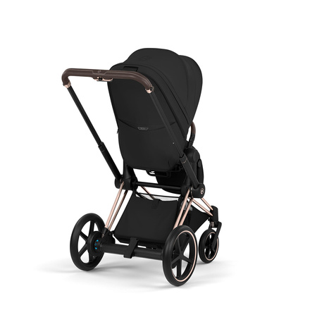 Cybex e-Priam 5.0 Rosegold Sepia Black zestaw 3w1 z fotelikiem Cloud T i-Size