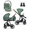 Roan IVI 2.0 Boho Green zestaw 3 w 1 z fotelikiem Cybex Cloud T Plus