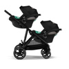 Cybex Gazelle S Moon Black zestaw bliźniaczy 2w1