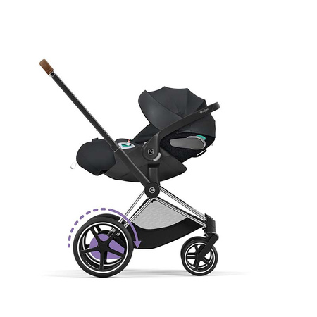 Cybex ePriam stelaż wózka spacerowego Chrome Brown