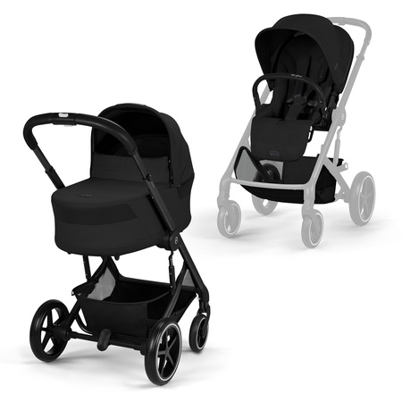 Cybex Balios S Lux 2026 Moon Black zestaw 3w1 z fotelikiem Cloud G3 i-Size Plus