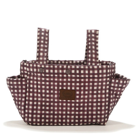 La Millou Organizer Ortalionowy do wózka Burgundy Vichy