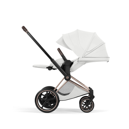 Cybex e-Priam 5.0 Rosegold Off White wózek 2w1 głęboko-spacerowy