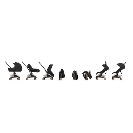 Cybex Coya 2 Style Rosegold Sepia Black wózek 2w1 głęboko-spacerowy