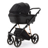 Adamex Belissa Special Edition Czarny wózek 2w1 głęboko-spacerowy