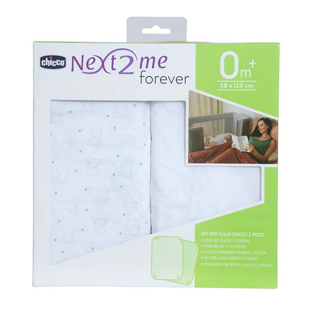 Chicco prześcieradło do łóżeczka Next2Me Forever Bear