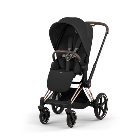 Cybex Priam 5.0 Comfort Rosegold Sepia Black wózek 2w1 głęboko-spacerowy