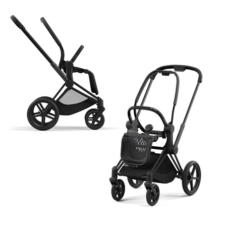 Cybex Priam 4.0 Matt Black Manhattan Grey Plus wózek głęboki