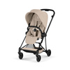 Cybex Mios 4.0 Comfort Matt Black Cozy Beige wózek 2w1 głęboko-spacerowy