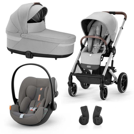 Cybex Balios S Lux Lava Grey zestaw 3w1 z fotelikiem Cloud G i-Size PLUS