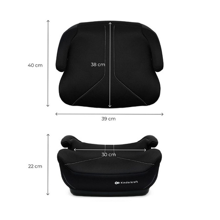 Kinderkraft Podstawka samochodowa I-Boost 2 I-Size Czarny 125-150 cm