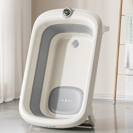 Ines&John zestaw składana wanienka kąpielowa z termometrem magnetycznym i stojakiem