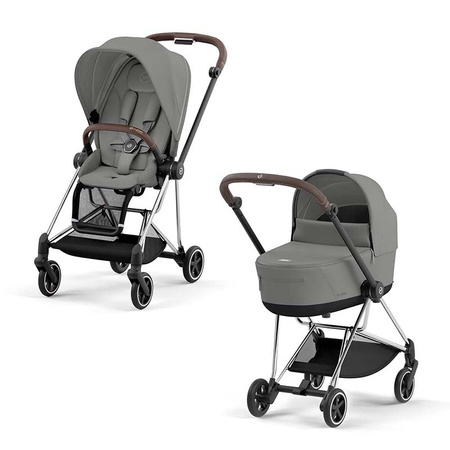 Cybex Mios Chrome Brown Mirage Grey wózek głęboko-spacerowy 2w1 