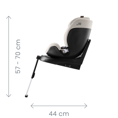 Britax Romer Swivel-Grow Max Air Linen Grey fotelik samochodowy 40 - 125 cm