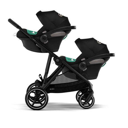 Cybex Gazelle S Moon Black zestaw bliźniaczy 2w1