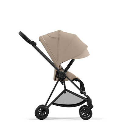 Cybex Mios Matt Black Cozy Beige wózek spacerowy