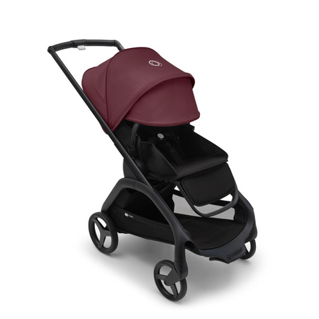Bugaboo Dragonfly wózek spacerowy rama Black/Midnight Black-Dark Cherry