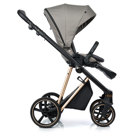 Roan IVI 2.0 Mocca zestaw 4 w 1 z fotelikiem Cybex Cloud T i-Size Plus i bazą isofix