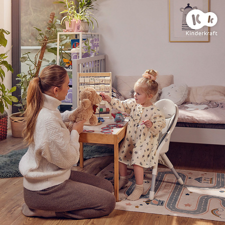 Kinderkraft Dinnly krzesełko do karmienia Szare