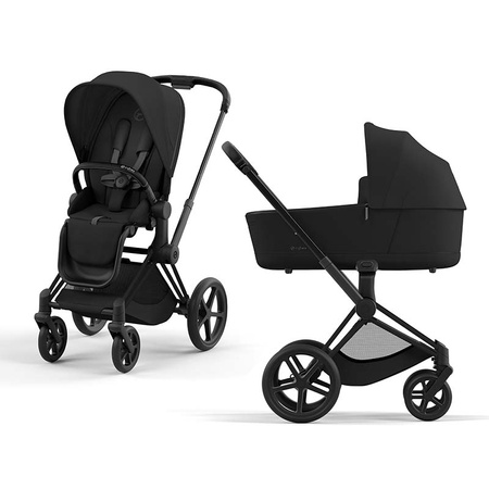 Cybex Priam 4.0 Matt Black Sepia Black wózek 2w1 głęboko-spacerowy