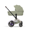 Cybex e-Priam 5.0 Champagne Gold Sage Green wózek 2w1 głęboko-spacerowy
