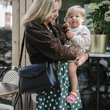 Joissy Torebka Crossbody i Organizer do wózka 2w1 dla Mamy MIDI Black