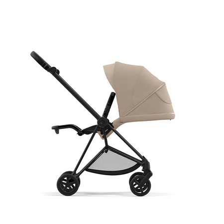 Cybex Mios Matt Black Cozy Beige wózek spacerowy