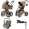 Future Calvio Almond Cream wózek 4w1 z Maxi-Cosi Pebble Slide Pro i bazą