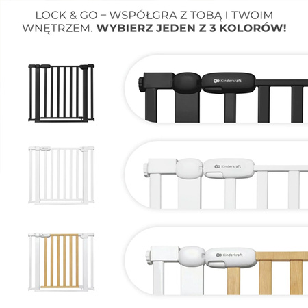 Kinderkraft Bramka zabezpieczająca Lock&Go