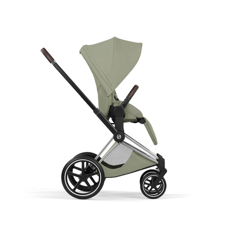 Cybex Priam 5.0 Chrome Brown Sage Green zestaw 3w1 z fotelikiem Cloud T i-Size