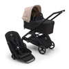 Bugaboo Dragonfly wózek 2w1 głęboko-spacerowy rama Black/Midnight Black-Desert Taupe