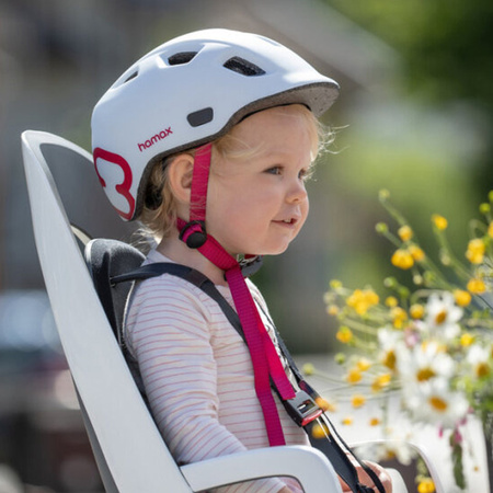 Hamax Caress Dark Grey/Red fotelik rowerowy montowany na ramie