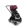 Bugaboo Dragonfly wózek spacerowy rama Black/Grey Melange-Dark Cherry