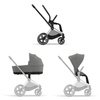 Cybex Priam 4.0 Chrome Black Soho Grey wózek 2w1 głęboko-spacerowy